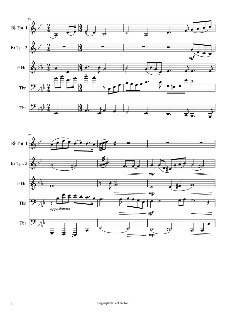 Cinema Paradiso Brass Ensemble scores gallery preview page 4
