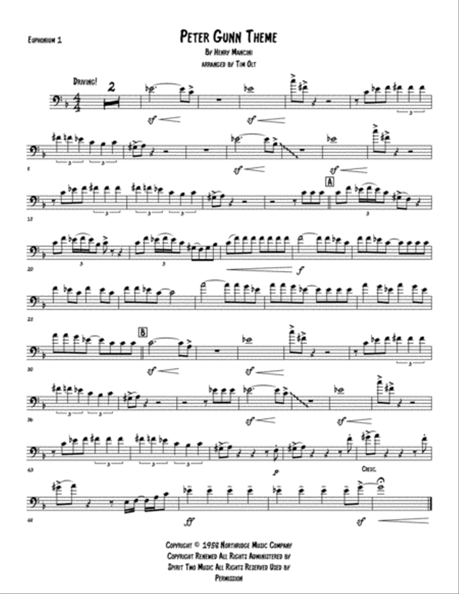 Peter Gunn Brass Ensemble scores gallery preview page 5