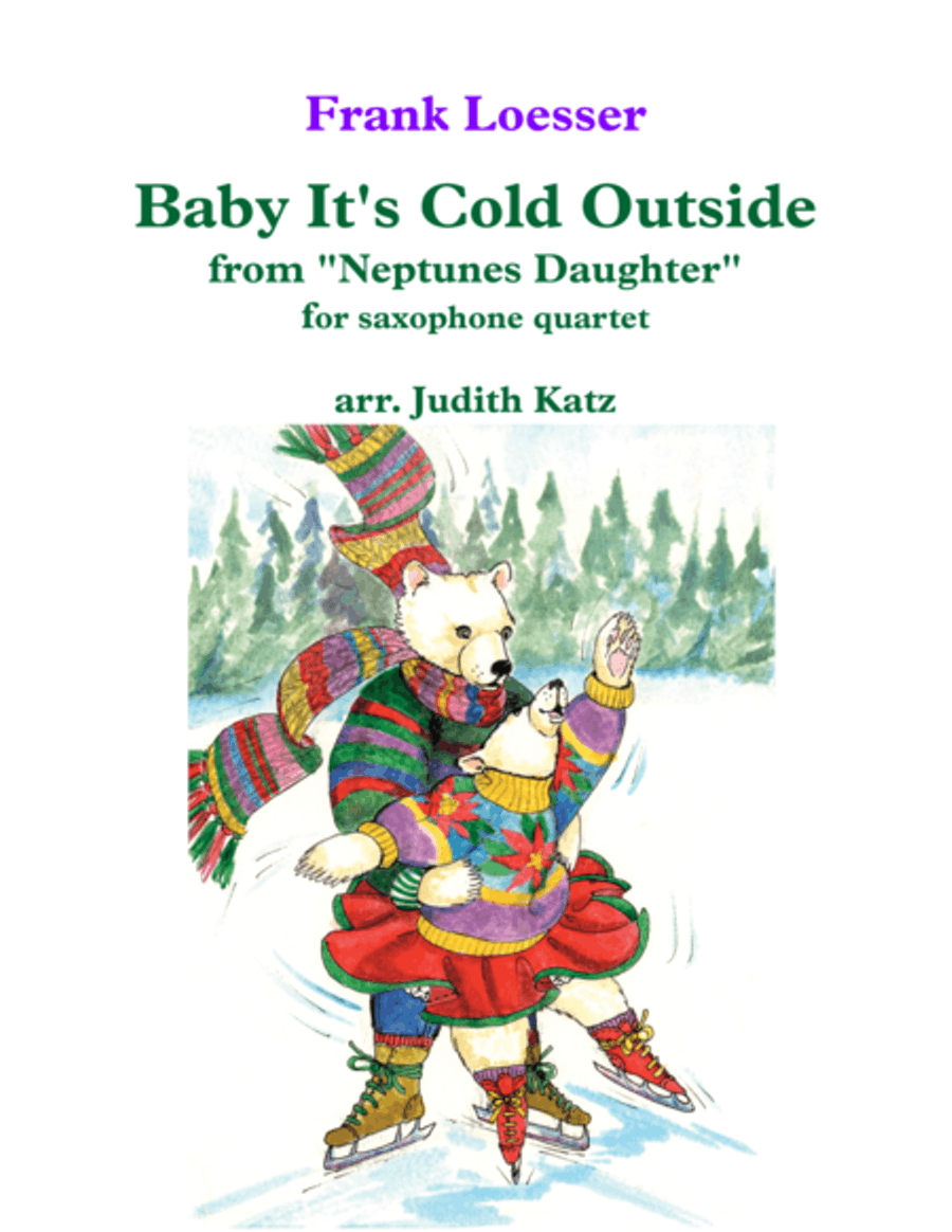 Baby, It's Cold Outside Saxophone Quartet scores gallery preview page 1