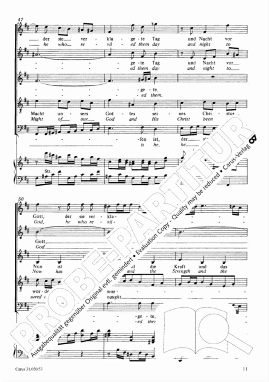 Now has the hope and the strength (Nun ist das Heil und die Kraft) 4-Part scores gallery preview page 12