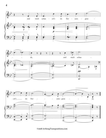 SCHUMANN: Im Walde, Op. 39 no. 11 (in 8 keys: B-flat, A, A-flat, G, G-flat, F, E, E-flat major)