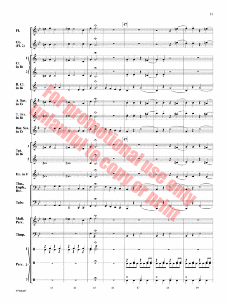 The Class Clown Concert Band scores gallery preview page 12