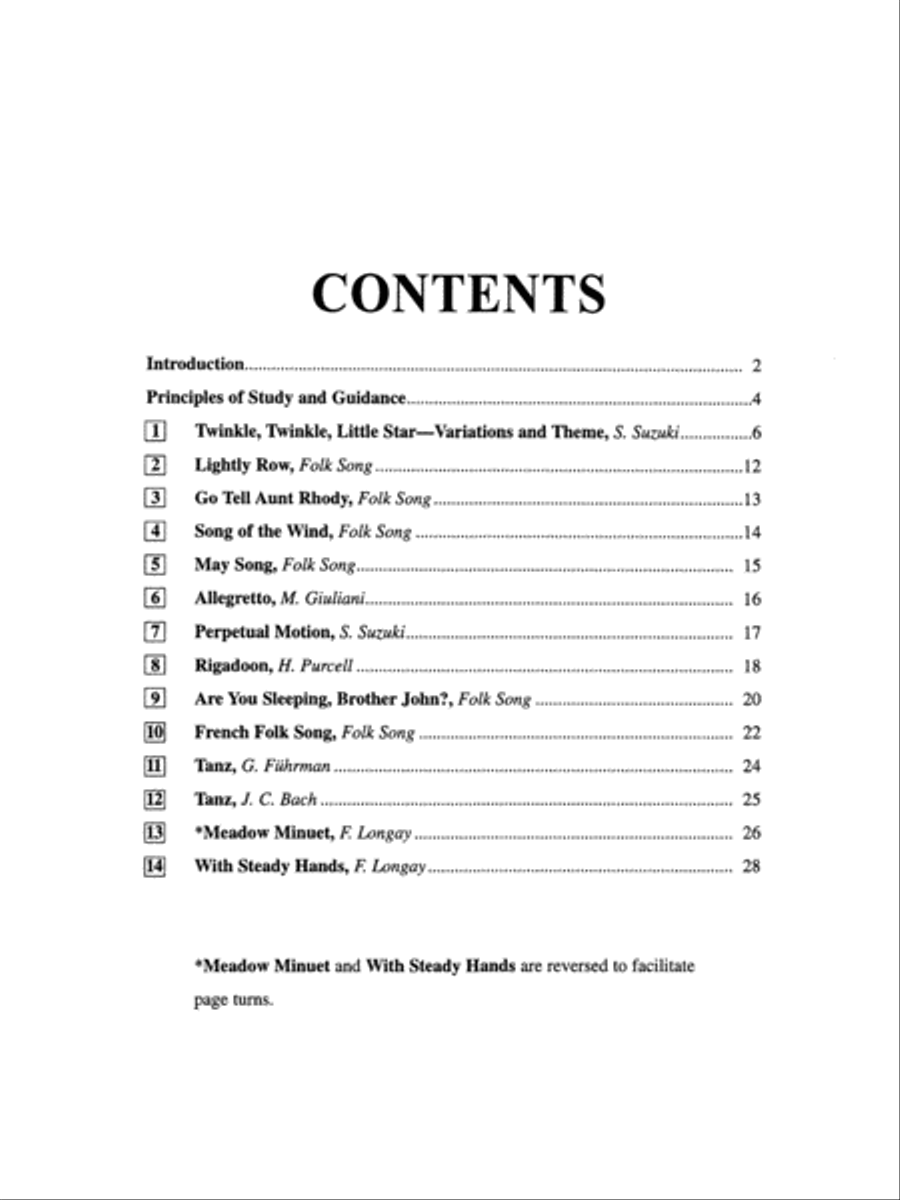 Suzuki Guitar School, Volume 1 Easy Guitar scores gallery preview page 2