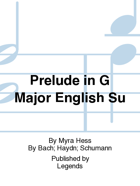 Prelude in G Major English Su