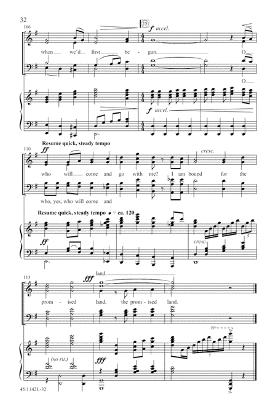 The Church's One Foundation 4-Part scores gallery preview page 34