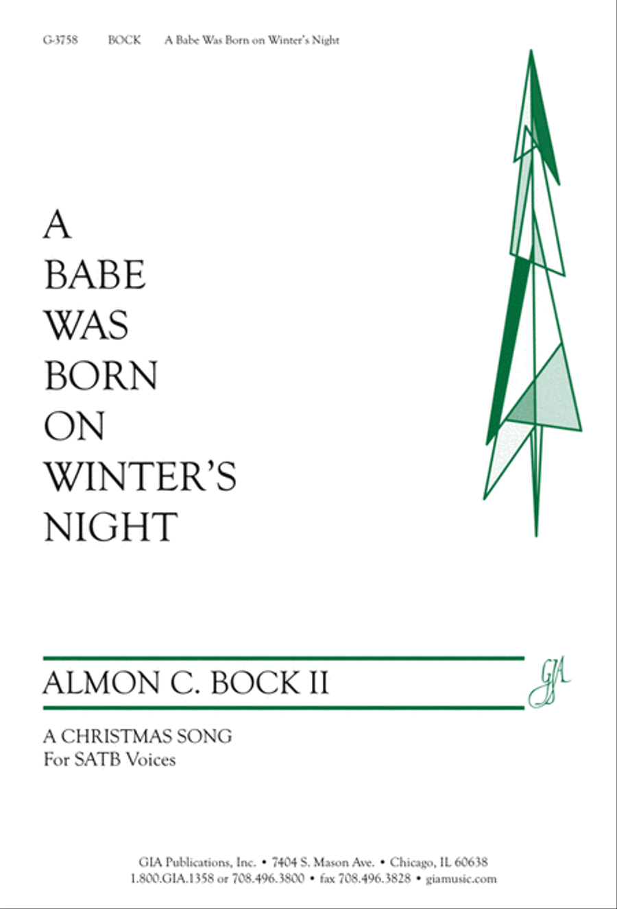 A Babe Was Born on Winter's Night 4-Part scores gallery preview page 1
