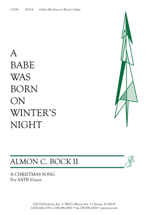 Book cover for A Babe Was Born on Winter's Night