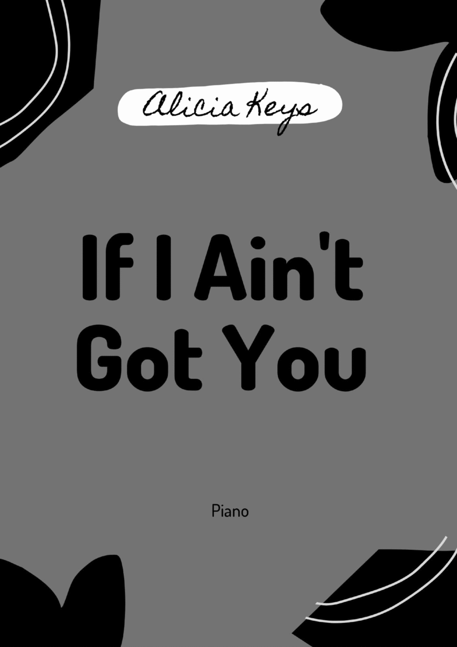 If I Ain't Got You Piano Solo scores gallery preview page 1