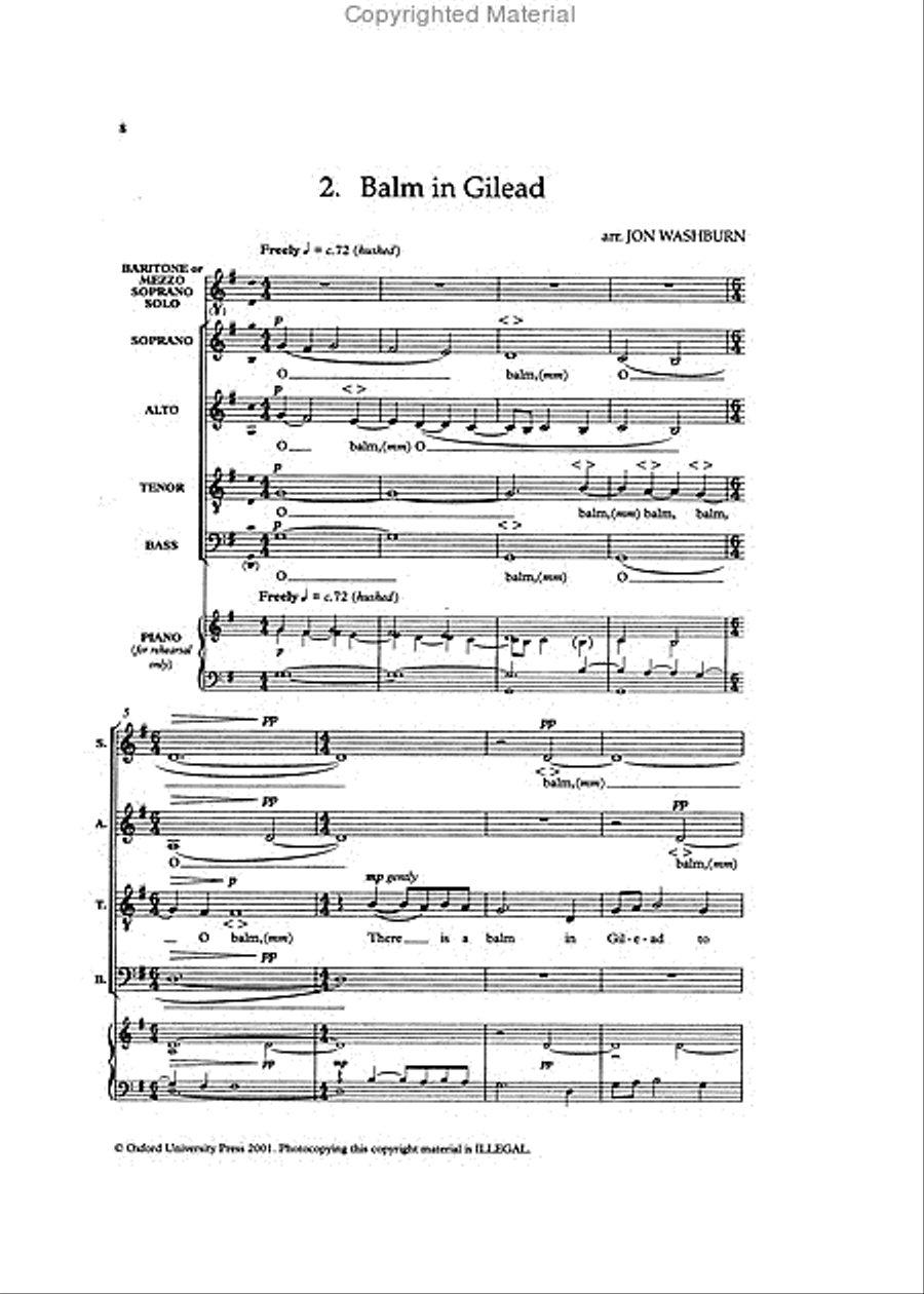 Spirituals for Choirs Spirituals for Choirs 4-Part scores gallery preview page 3