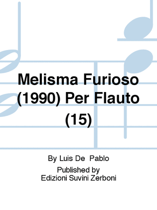Melisma Furioso (1990) Per Flauto (15)