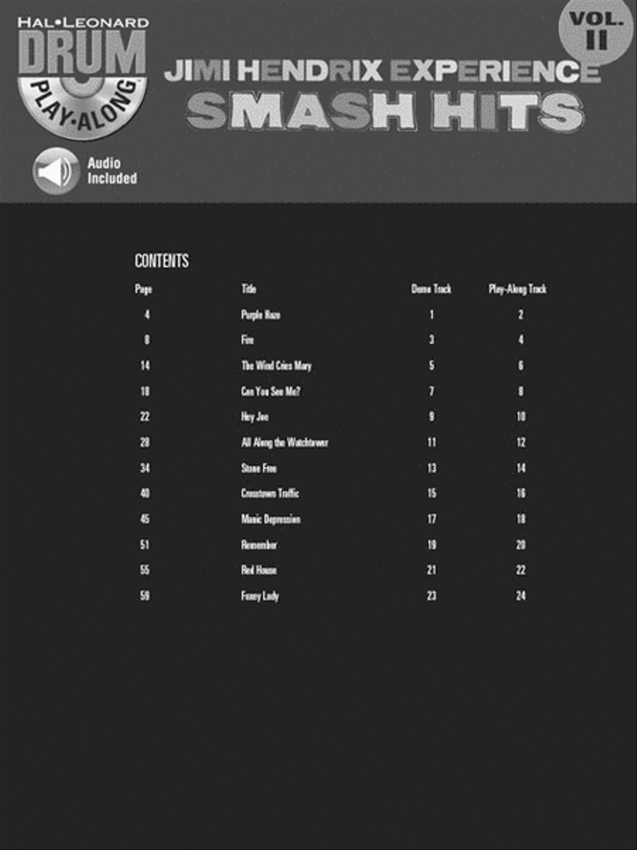 Jimi Hendrix Experience – Smash Hits Drums scores gallery preview page 3