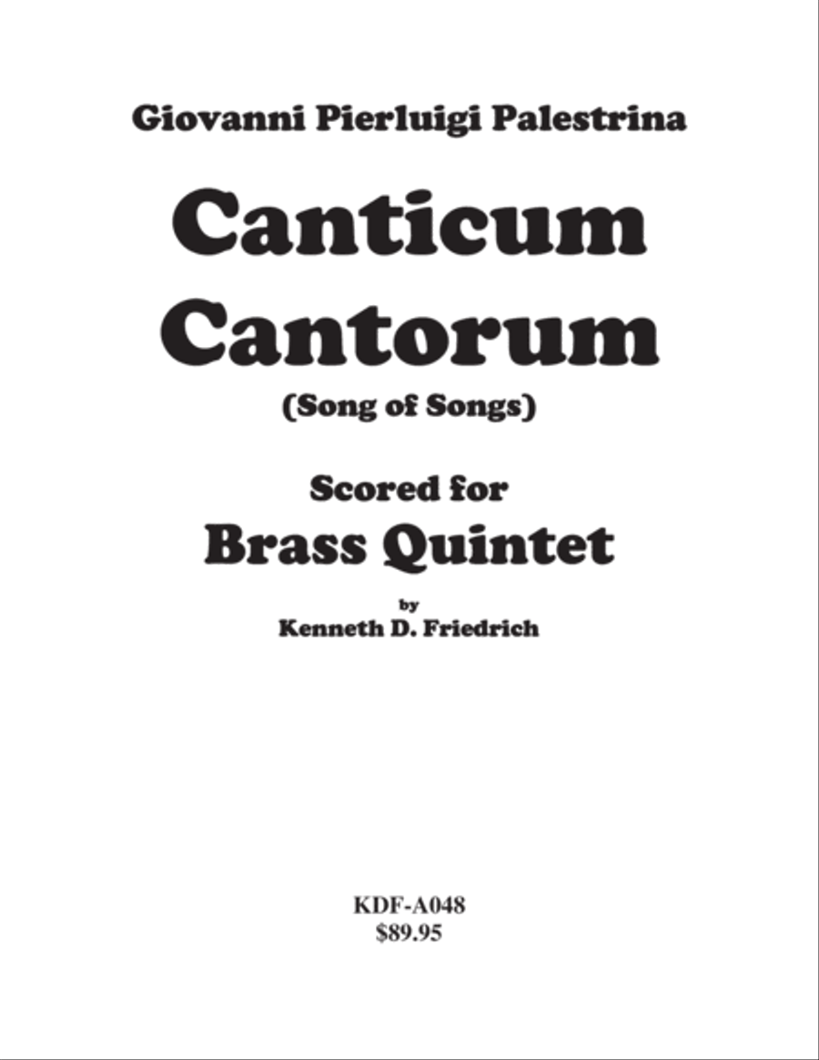 Canticum Cantorum Brass Ensemble scores gallery preview page 1