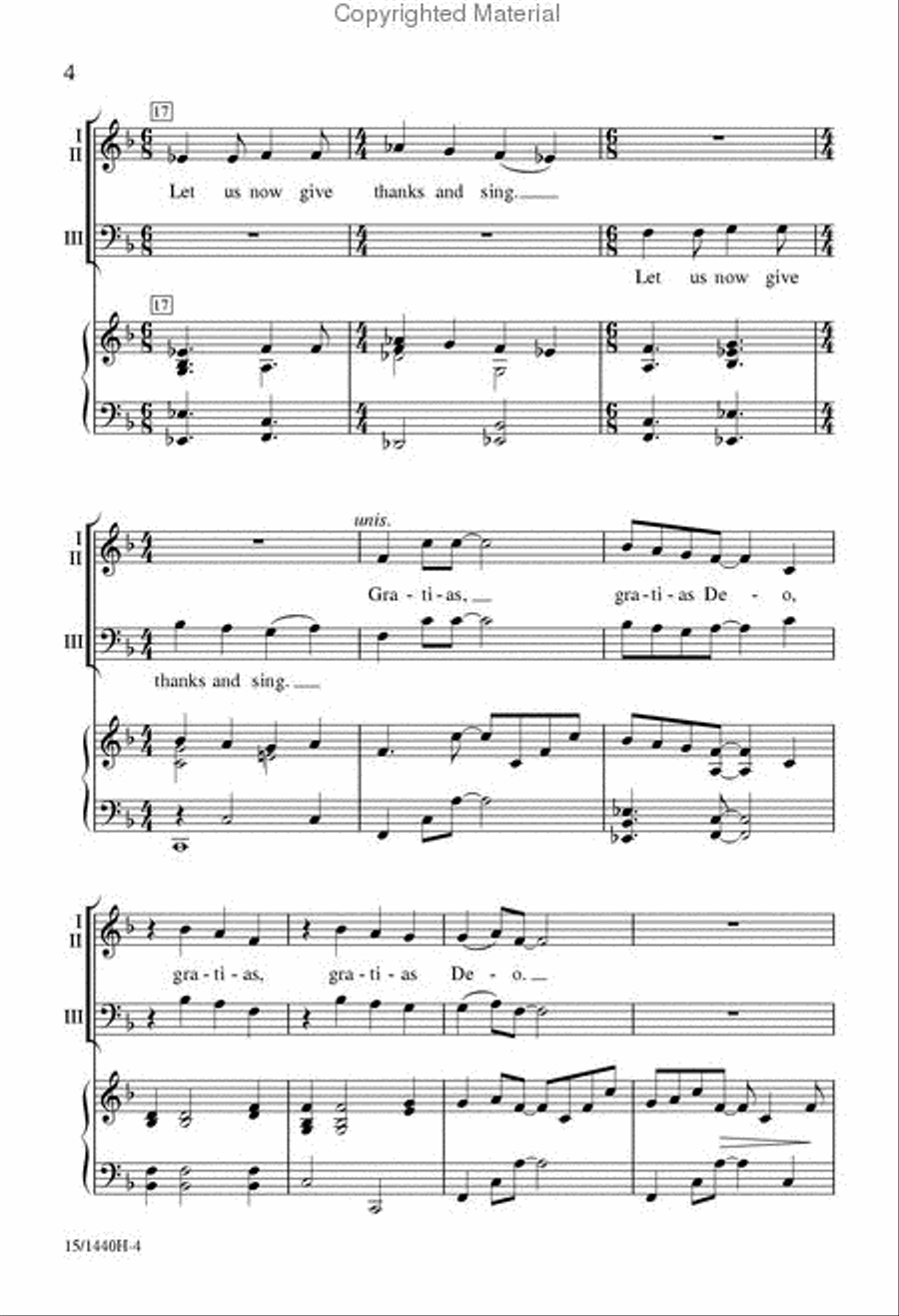 Gratias Deo Gratias Deo 3-Part scores gallery preview page 4