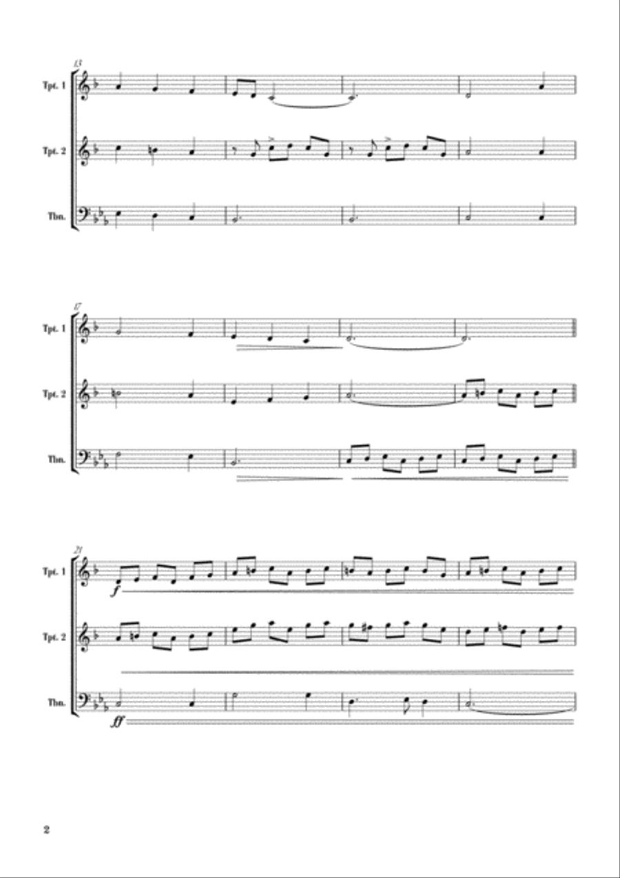 Scarborough Fair Brass Duet scores gallery preview page 4