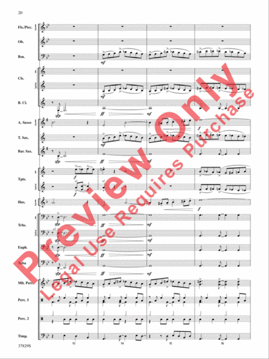 Vertigo Concert Band scores gallery preview page 21