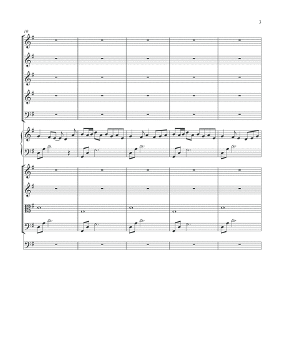 Afternoon Rain (Melody of the Storm) from Meadow Woods Suite Large Ensemble scores gallery preview page 5