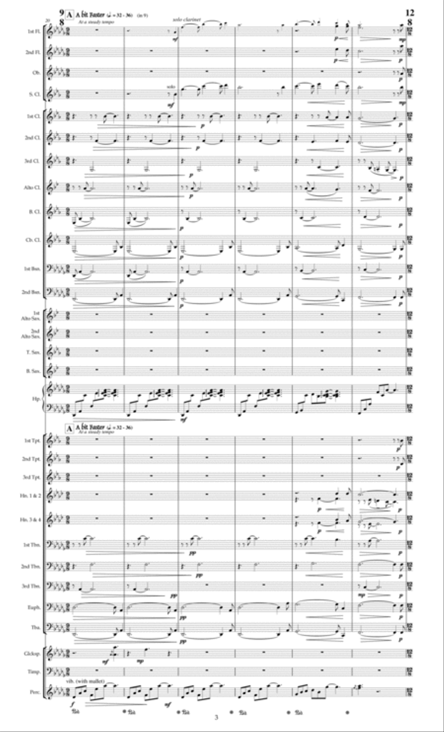 Embers (for Wind Ensemble) Concert Band scores gallery preview page 3
