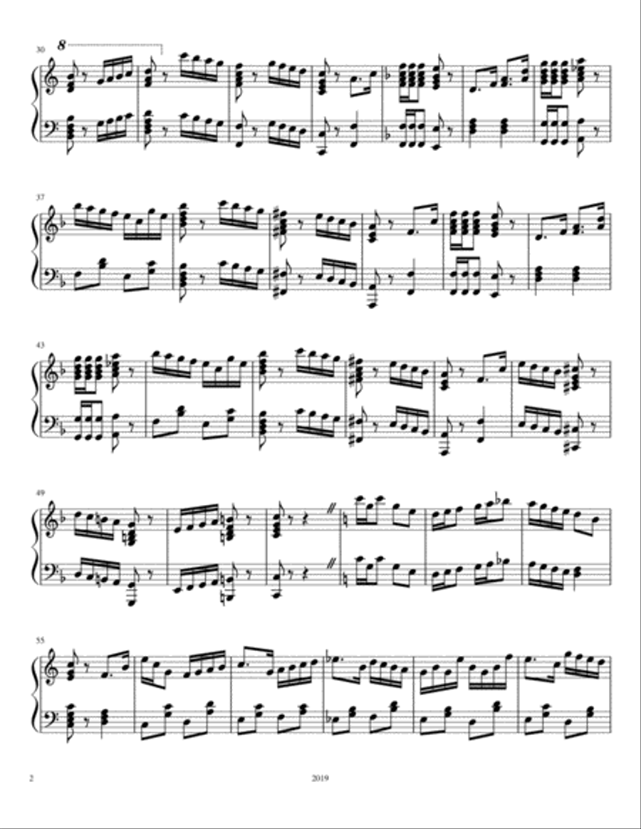 Apple Butter Rag Piano Solo scores gallery preview page 2
