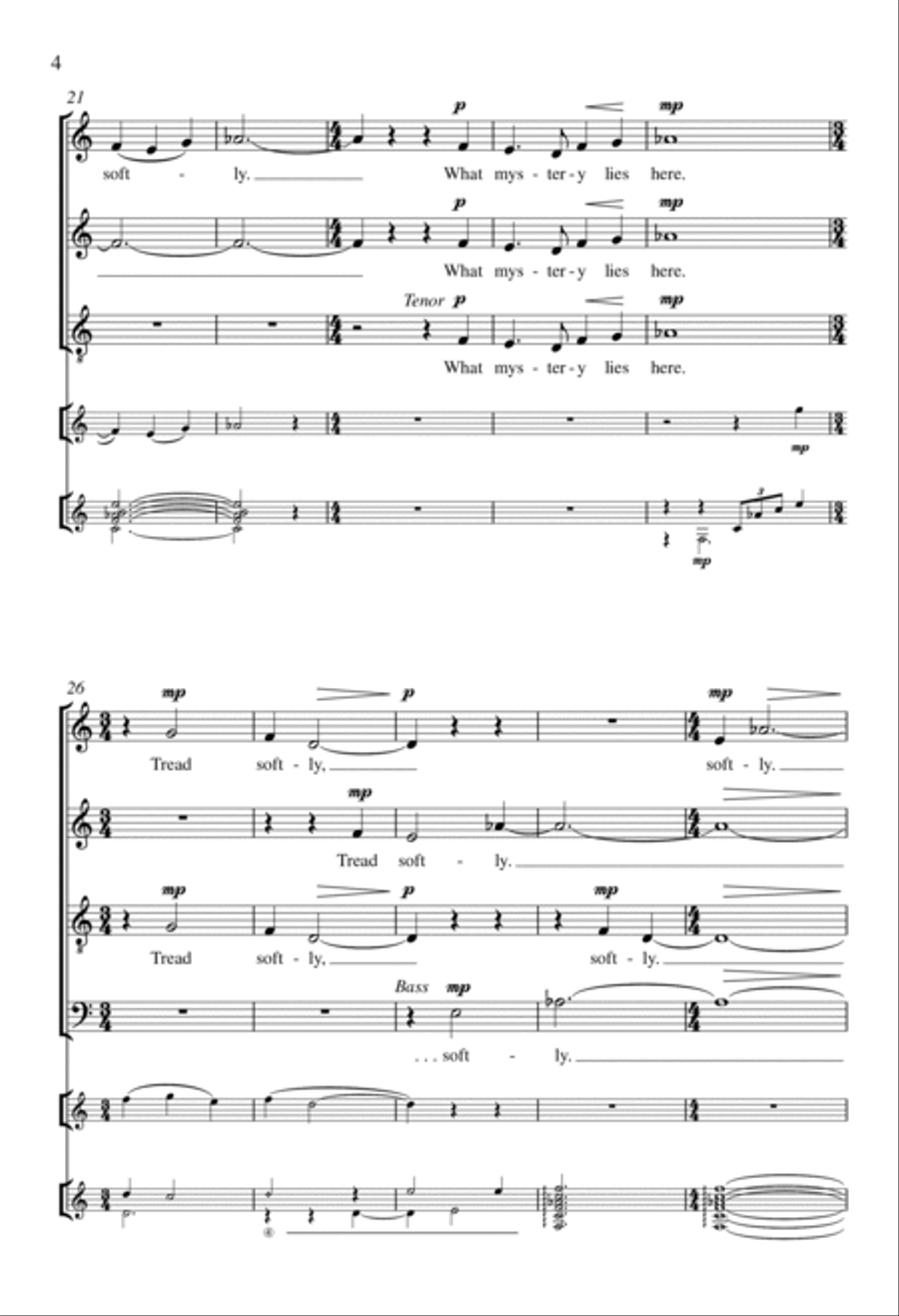 Tread Softly 4-Part scores gallery preview page 3
