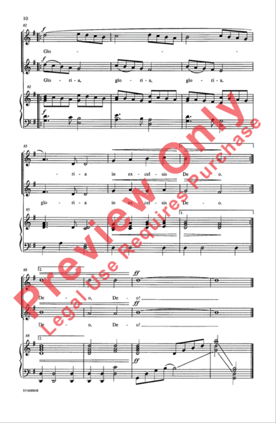 A Christmas Gloria A Christmas Gloria 2-Part scores gallery preview page 9