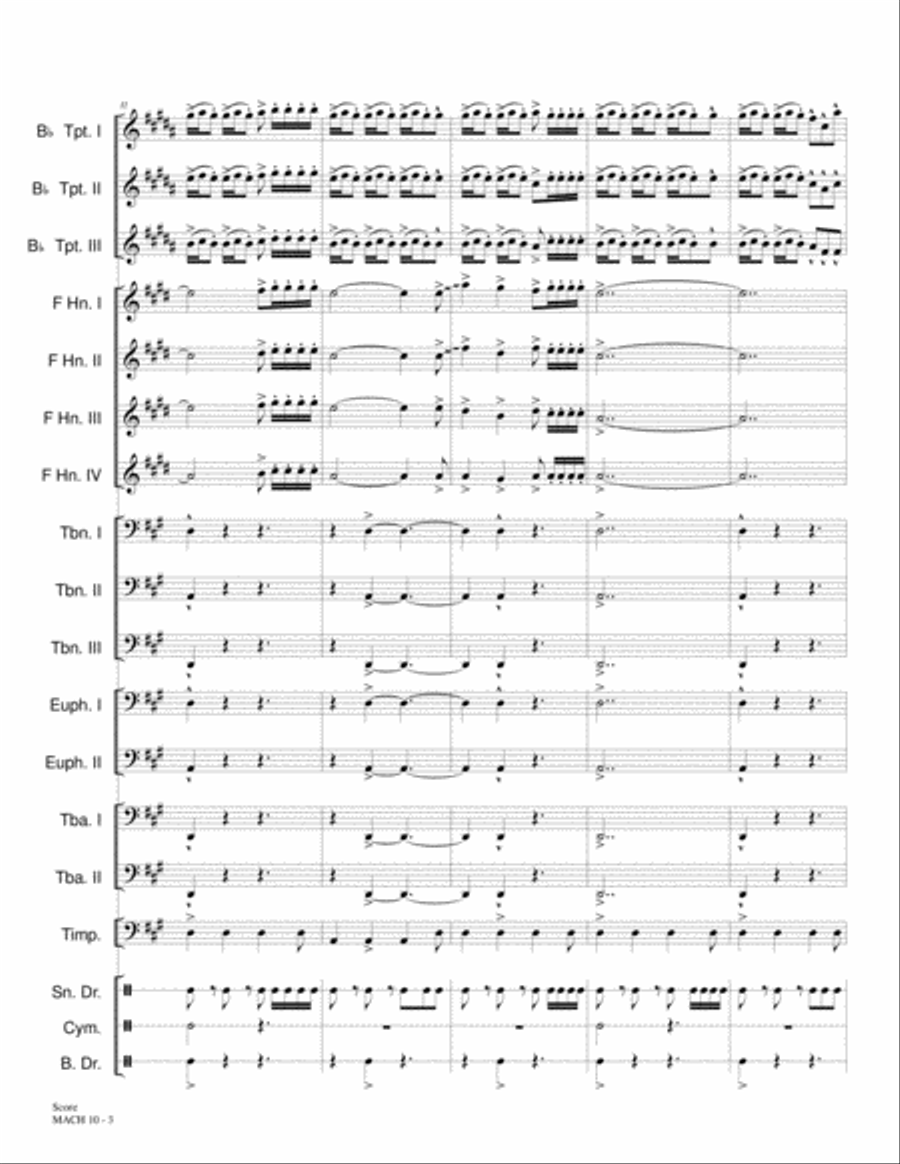 Mach 10 Brass Ensemble scores gallery preview page 4