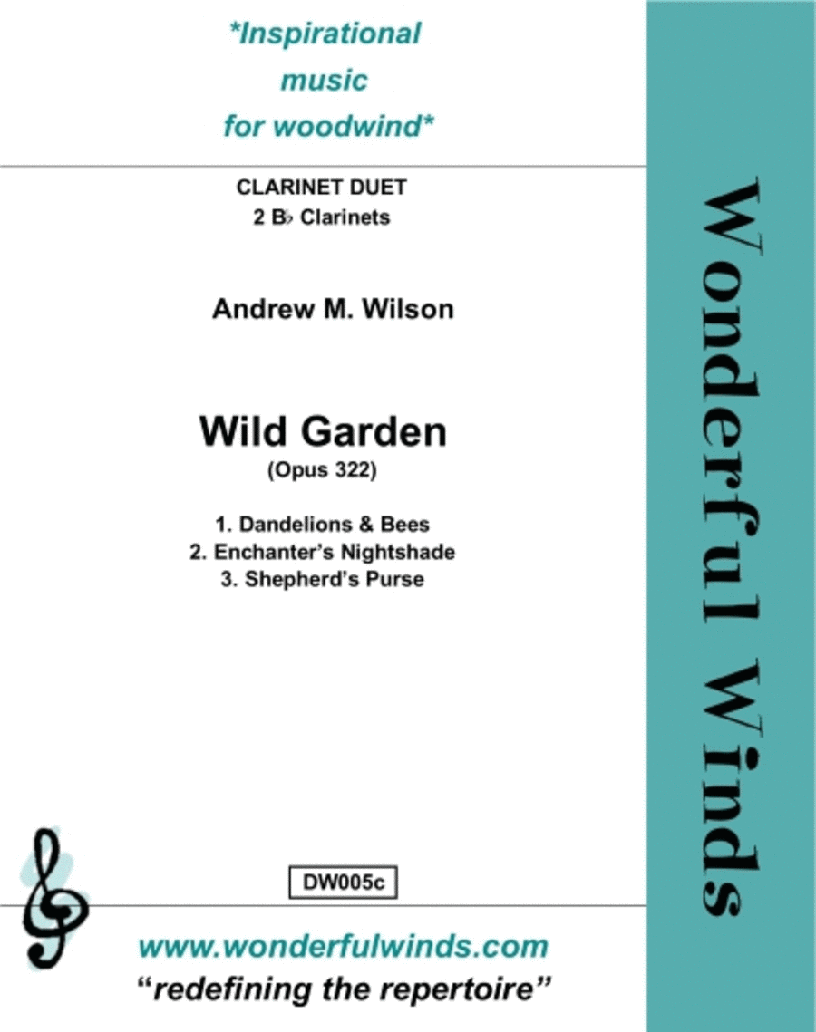Wild Garden Clarinet Duet scores gallery preview page 1