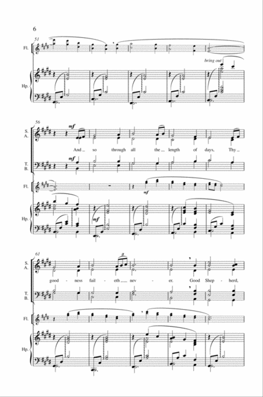 The king of love, my shepherd is Mixed Choir scores gallery preview page 5