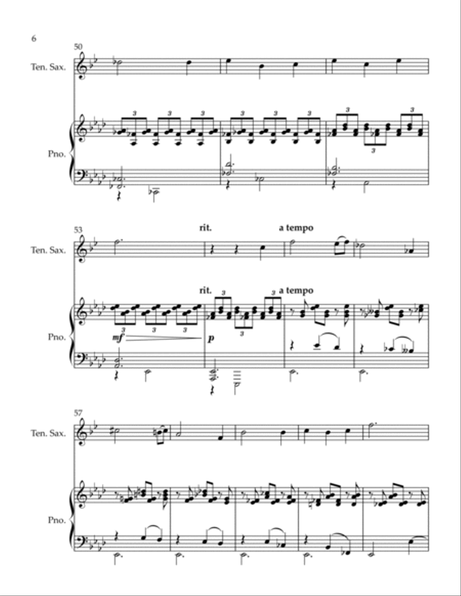 The Sea Princess The Sea Princess Tenor Saxophone scores gallery preview page 6