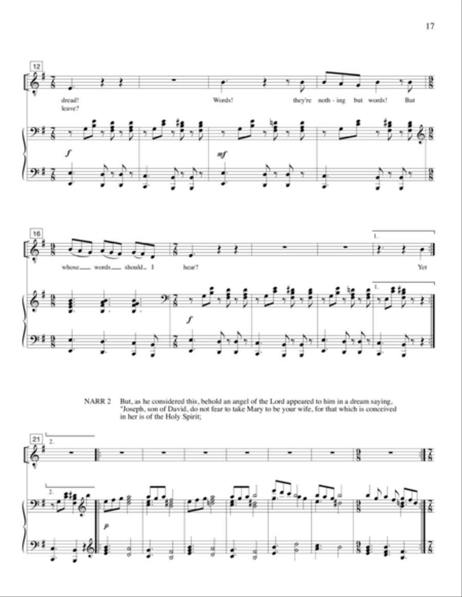 Strange Places (Christmas Pageant) 4-Part scores gallery preview page 25