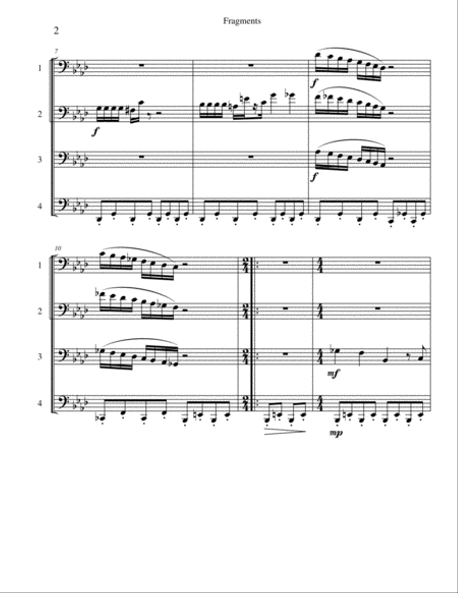 Fragments Fragments Brass Ensemble scores gallery preview page 2