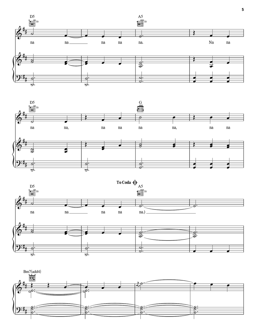 Touch The Sky (From Brave) Piano, Vocal, Guitar scores gallery preview page 5