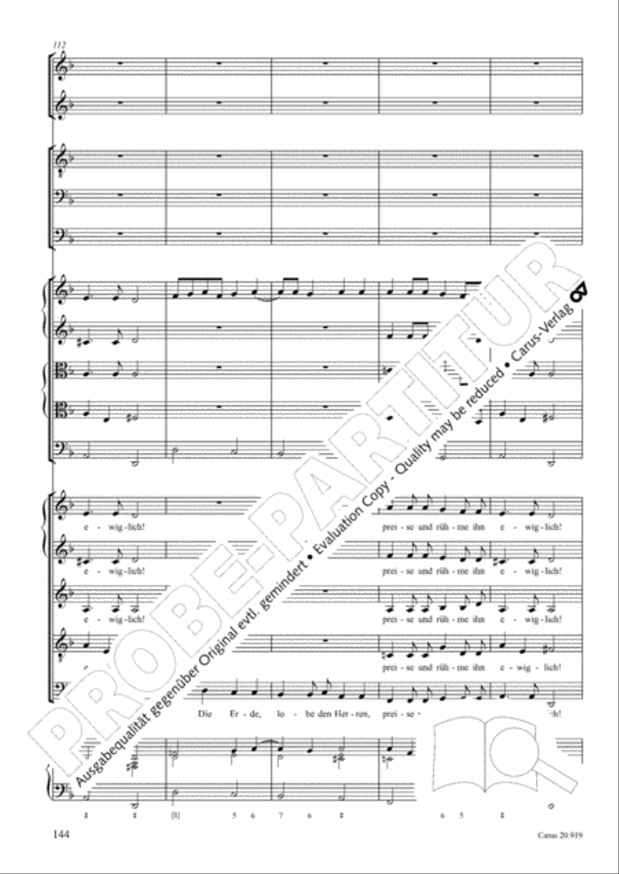 Opera varia I. Works with 1-7 parts (Complete edition, vol. 19) [Werke mit 1-7 obligaten Stimmen] Score scores gallery preview page 201
