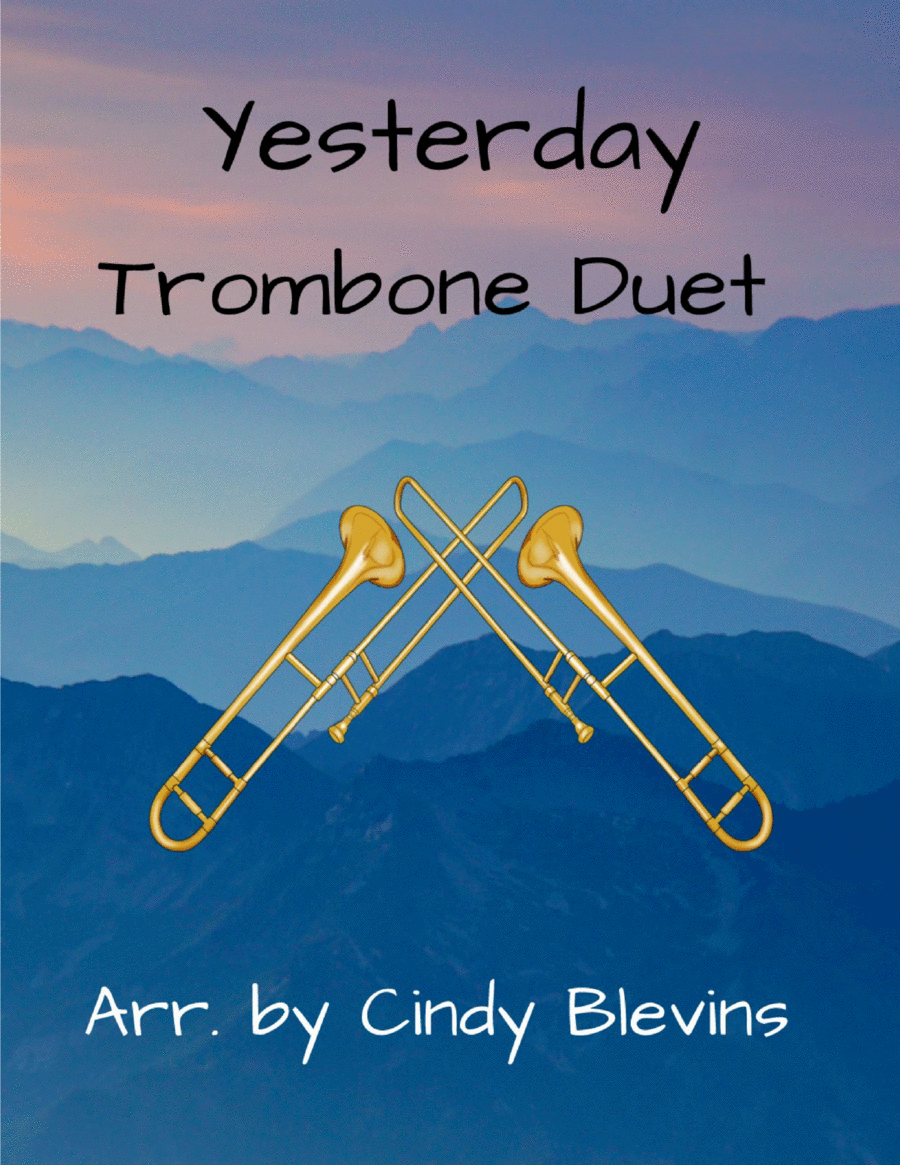 Yesterday Trombone Duet scores gallery preview page 1
