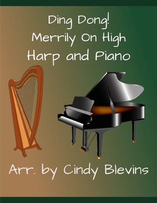 Book cover for Ding Dong! Merrily on High, Piano and Harp