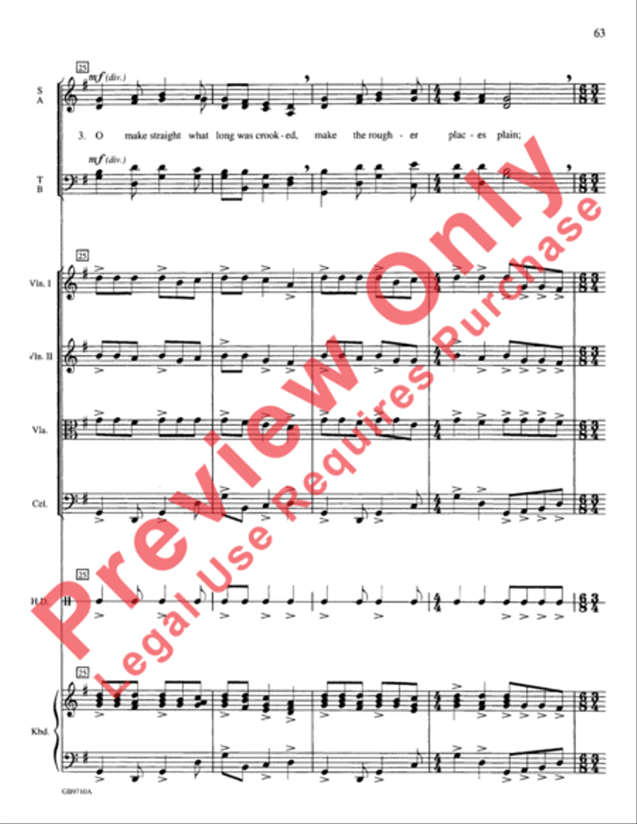 A Festival of Lessons and Carols Choir scores gallery preview page 64