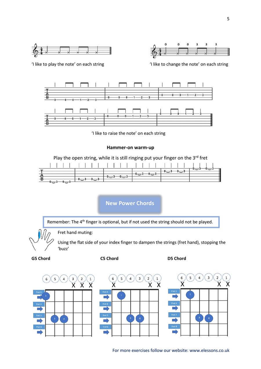 Guitar Tutor eBoox - Level 2 (Debut) Guitar Solo scores gallery preview page 4