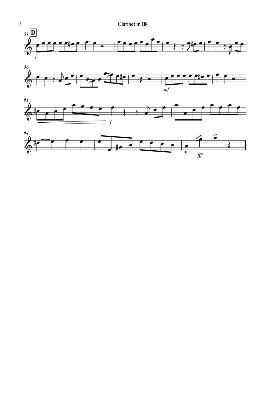 Tango a Trios for Clarinet, Alto Saxophone and Trombone Trio Small Ensemble scores gallery preview page 5