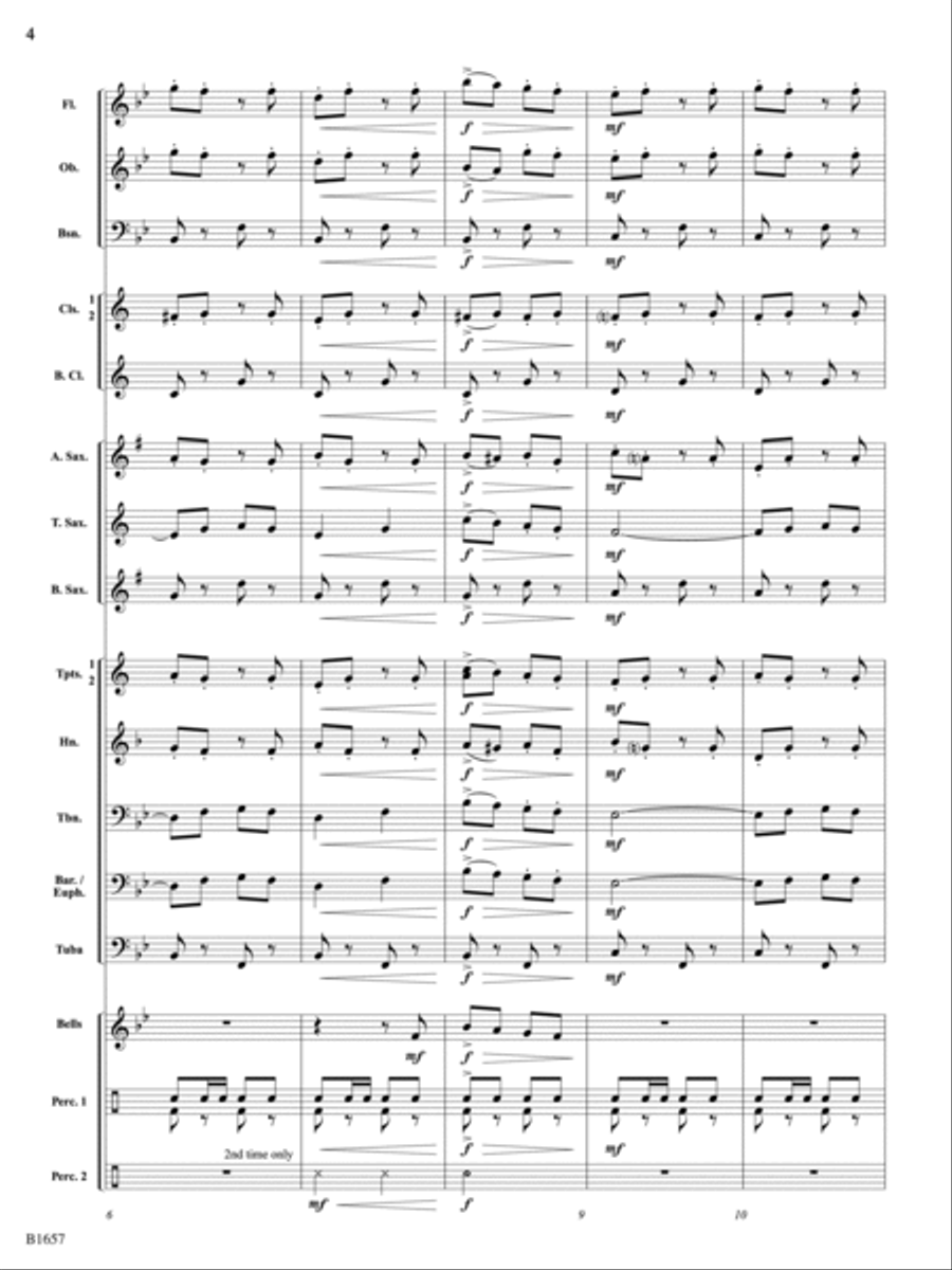Mad Dash: Score Concert Band scores gallery preview page 4