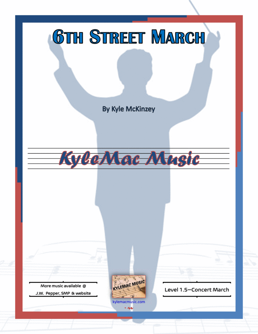 6th Street March Marching Band scores gallery preview page 1