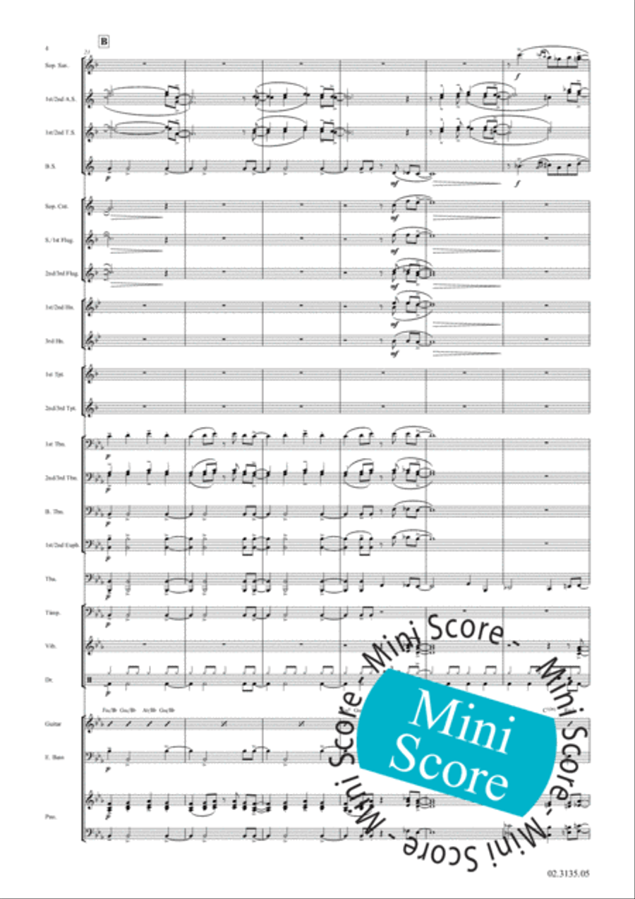 The Way You Look Tonight Fanfare Band scores gallery preview page 10