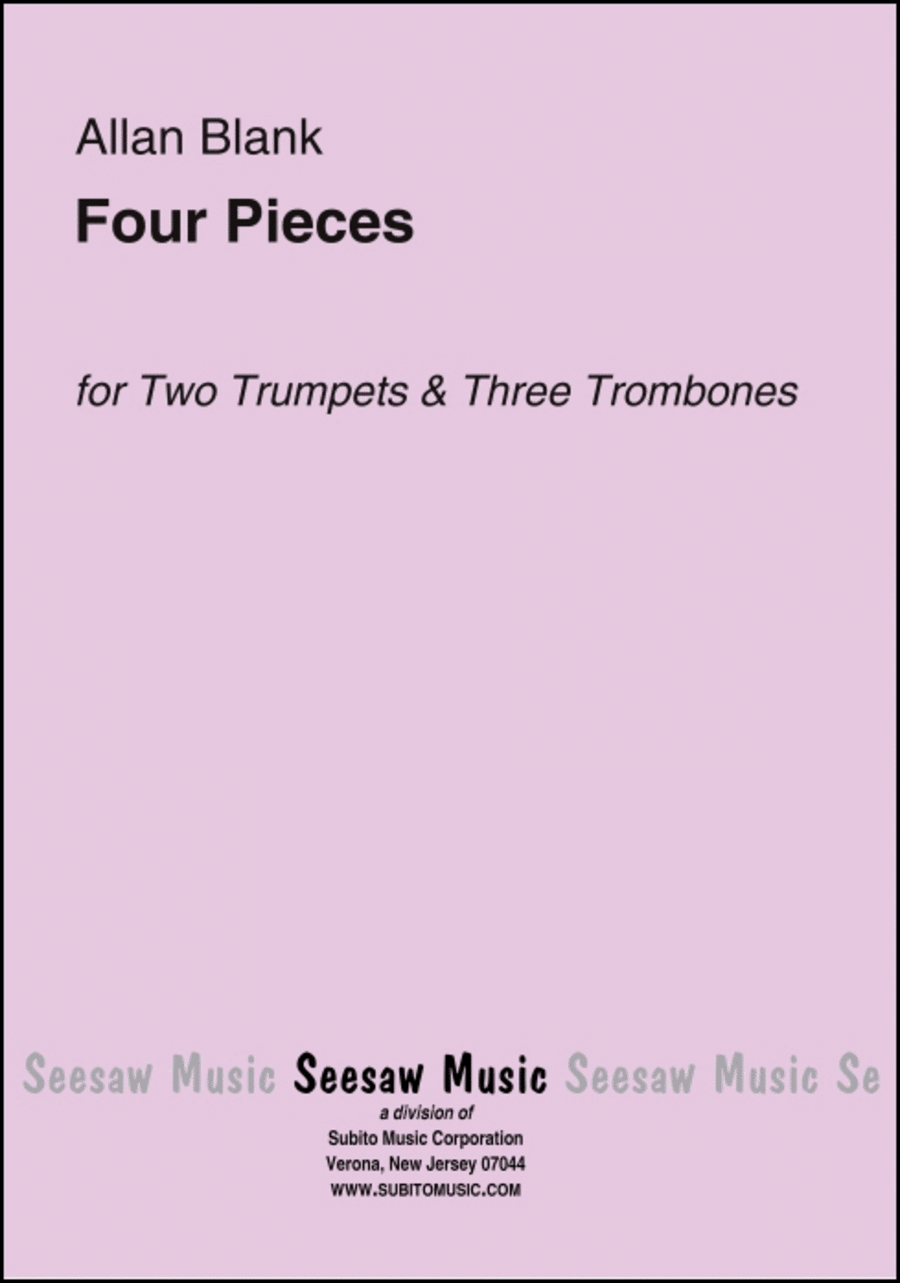 Four Pieces Brass Quartet scores gallery preview page 1