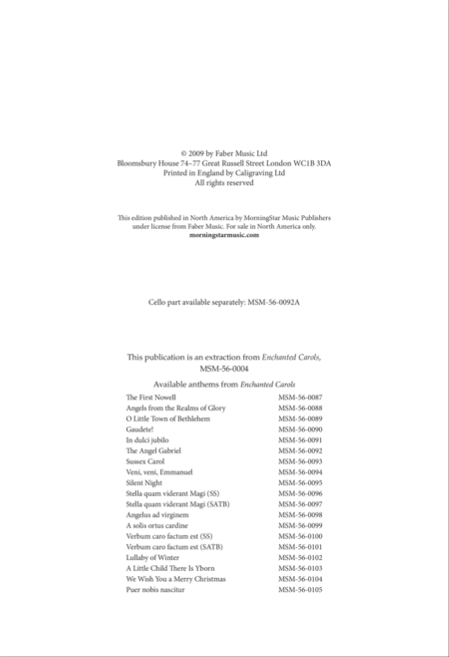 The Angel Gabriel from Enchanted Carols Women's Choir scores gallery preview page 2