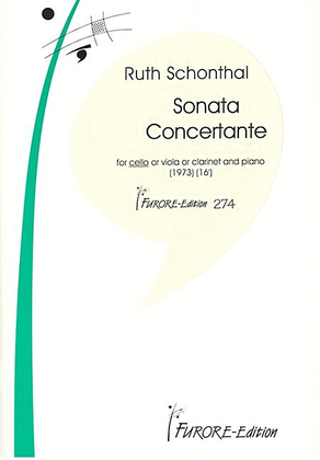 Book cover for Sonata Concertante for Cello and Piano