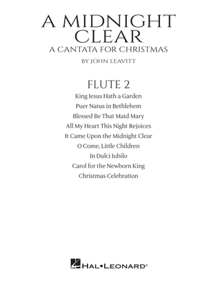 Book cover for A Midnight Clear (A Cantata For Christmas) - Flute 2