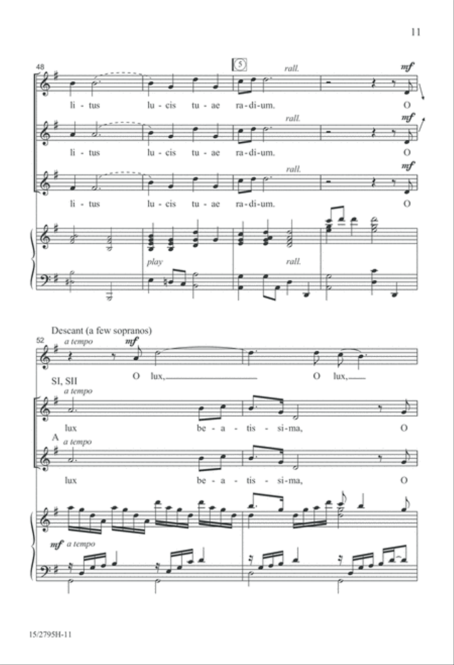 O Lux Beatissima SSA scores gallery preview page 12
