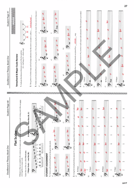 Excellence in Theory Music Theory, Ear Training, and History Workbook(Answer Key)
