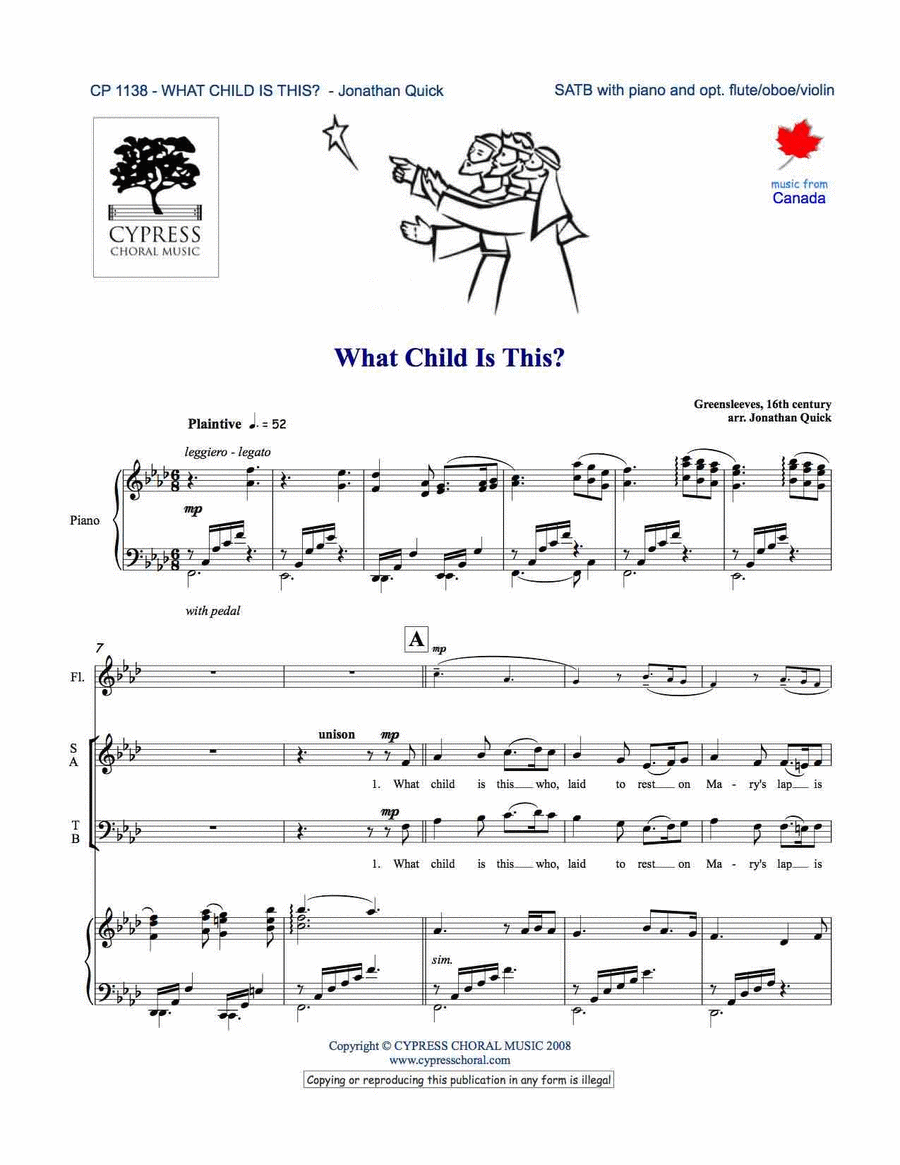What Child Is This? (SATB)