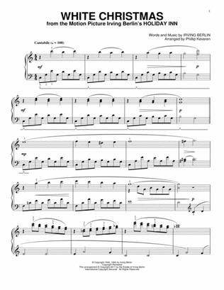 White Christmas [Classical version] (arr. Phillip Keveren)