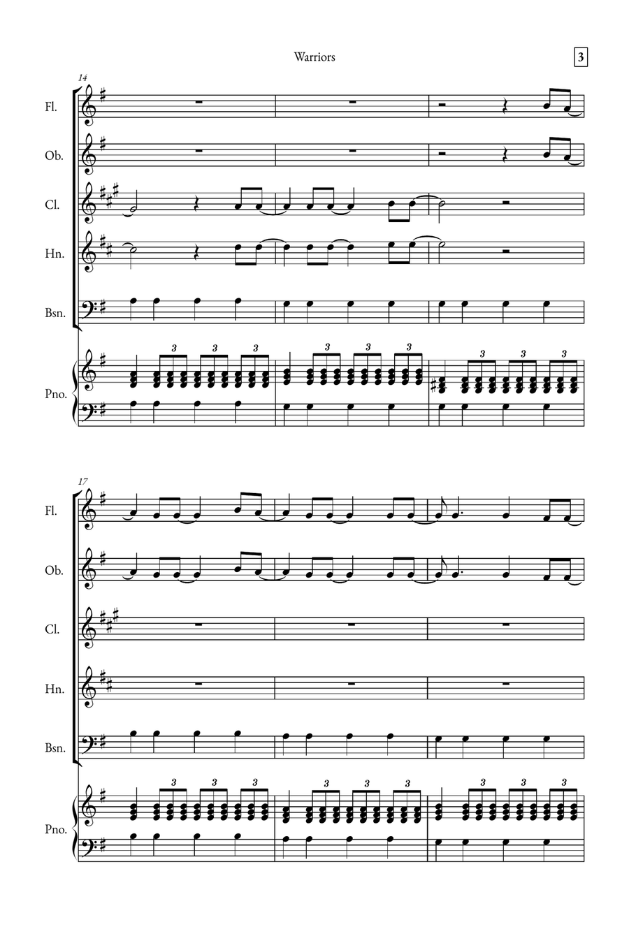 Warriors Small Ensemble scores gallery preview page 3