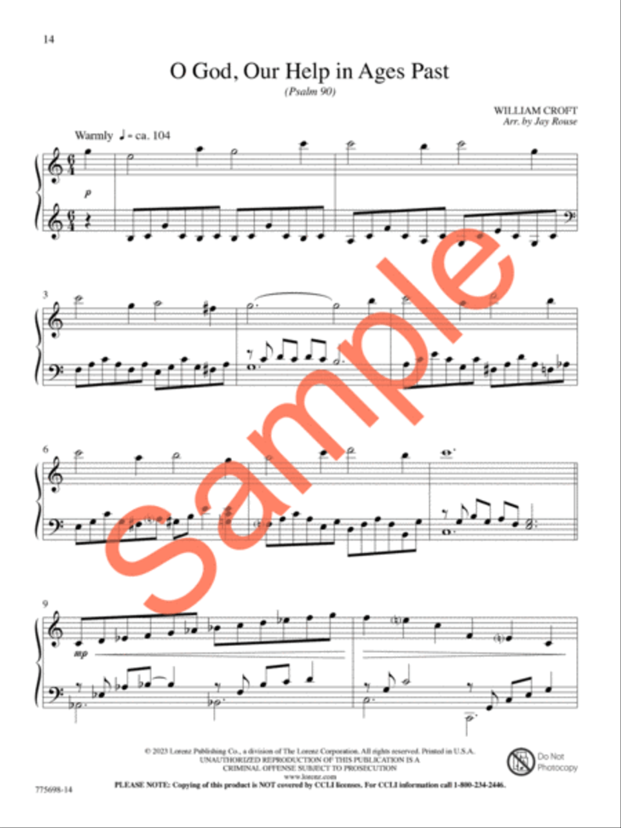 Hiding in Thee Piano Solo scores gallery preview page 13